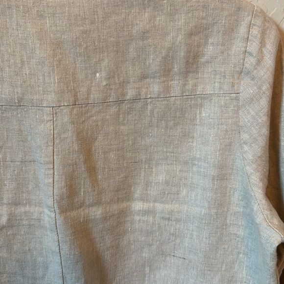 Tuckernuck 100% Natural Linen Tatum Popover Tunic Blouse Small - Picture 9 of 9